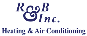 The logo for R&B Heating & Air Conditioning